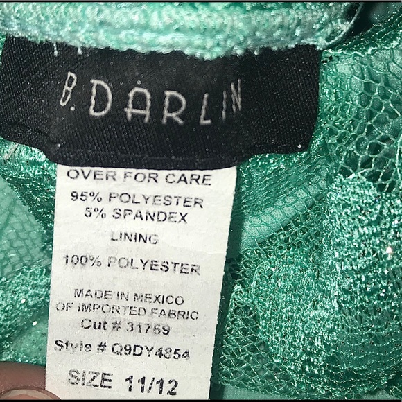 Mint Green High - Low Prom/Homecoming Dress - Picture 5 of 5